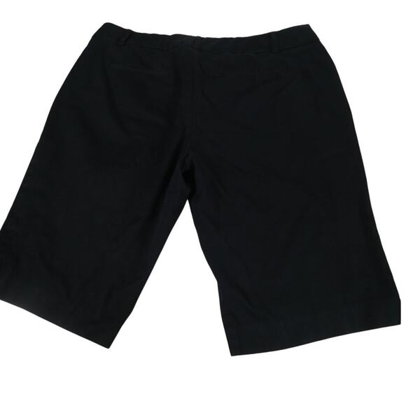7th Avenue New York & Co. Women's Size 14 Bermuda Black Shorts Casual - Picture 2 of 7